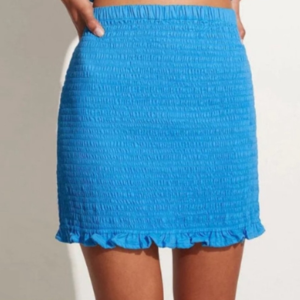 Faithful the Brand Esti Skirt in Turquoise Blue Size 4 New w/ Tags!